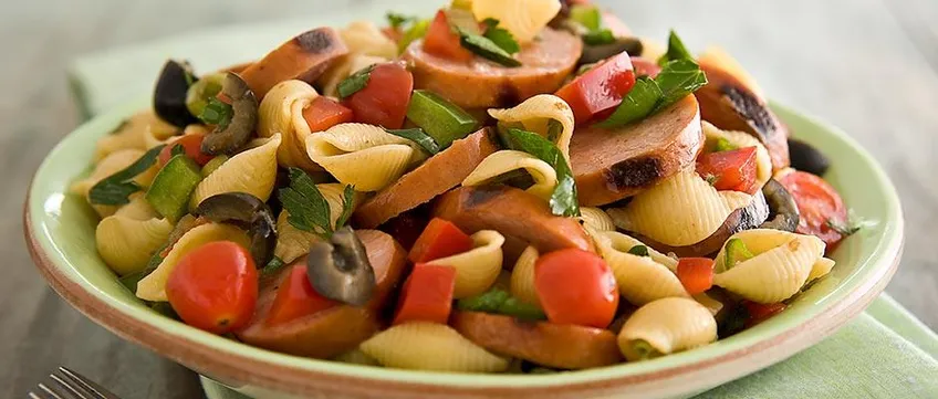 smoked-sausage-antipasto-pasta